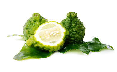 Image showing Fresh green lime. Kafir