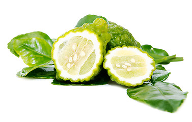 Image showing Fresh green lime. Kafir