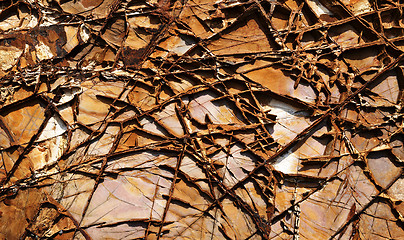 Image showing textured cracked rock