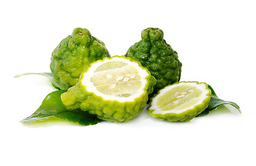 Image showing Fresh green lime. Kafir