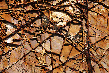 Image showing textured cracked rock