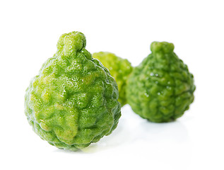 Image showing Fresh green lime. Kafir