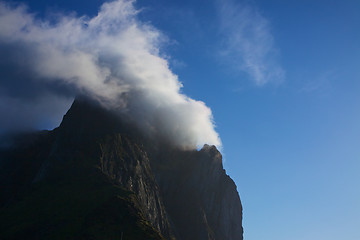 Image showing Smoking mountain