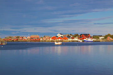 Image showing Fishing port in Reine