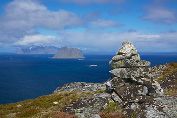 Image showing Lofoten islands in summer