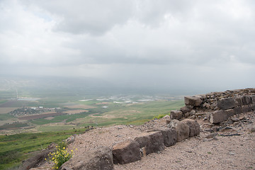 Image showing Belvoir castle ruins in Galilee