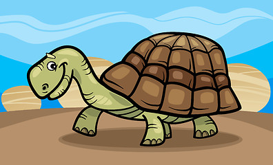 Image showing funny turtle cartoon illustration