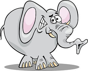 Image showing cartoon illustration of elephant
