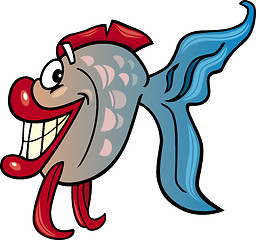 Image showing fish cartoon illustration