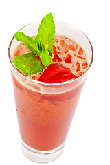 Image showing strawberry cold tea