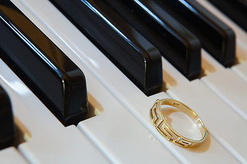 Image showing On the piano