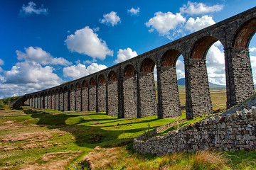 Image showing Detail of viaduct in England