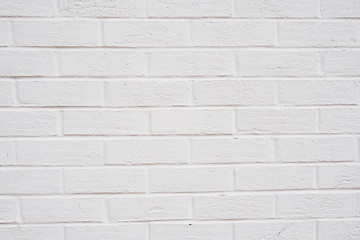 Image showing White brick wall, perfect as a background