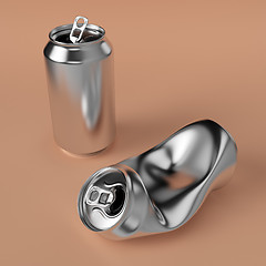 Image showing Drink can deformed