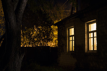 Image showing Night windows