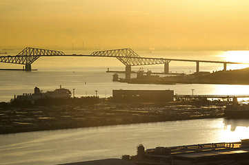 Image showing Panorama on Tokyo Bay