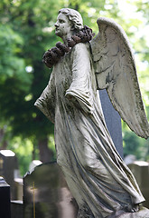 Image showing Angel statue on Zentralfriedhof