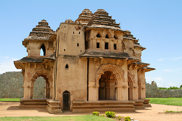 Image showing Lotus Mahal at the Zenana Enclosure in Hampi, South India