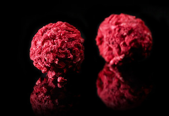 Image showing red berry chocolate candies