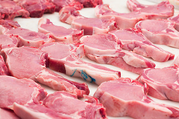 Image showing Fresh meat in market