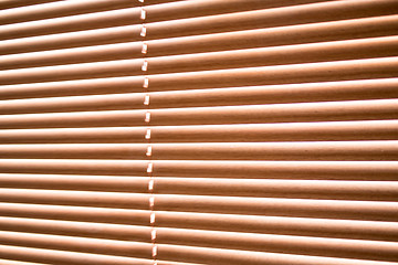 Image showing Jalousie wood blinds