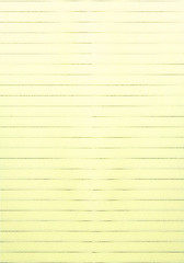 Image showing Yellow lined paper