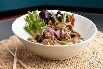 Image showing Num Tok Thai Steak Beef Salad