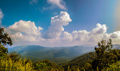 Image showing Blue Ridge Parkway Scenic Mountains Overlook