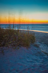 Image showing early morning on a sea coast