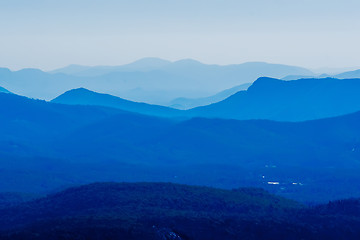 Image showing Blue Ridge Parkway Scenic Mountains Overlook