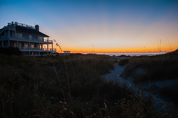 Image showing early morning on a sea coast