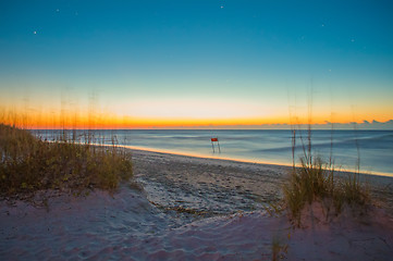 Image showing early morning on a sea coast