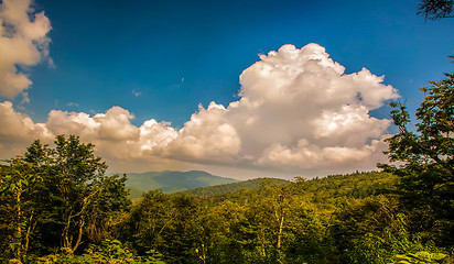 Image showing Blue Ridge Parkway Scenic Mountains Overlook