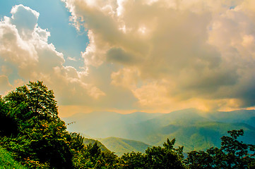 Image showing Blue Ridge Parkway Scenic Mountains Overlook