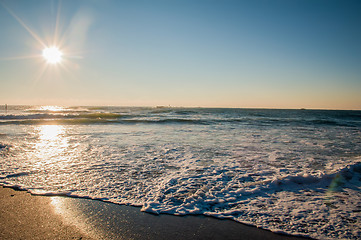 Image showing early morning on a sea coast