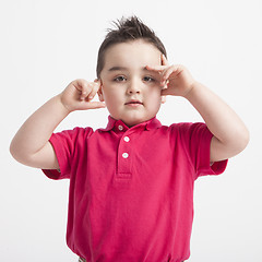 Image showing young boy playing