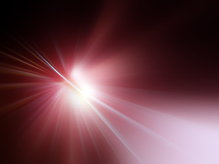 Image showing red rays of light