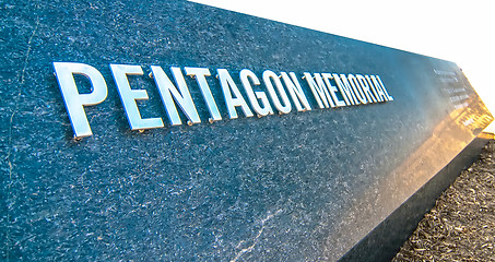 Image showing 911 Memorial Victims Pentagon Attack in Arlington Virginia in th