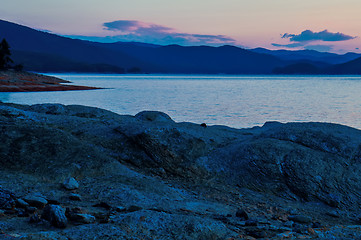 Image showing Lake Jocassee sunrise