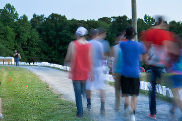 Image showing youth walk against breast cancer.