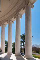 Image showing ionic architectural columns details