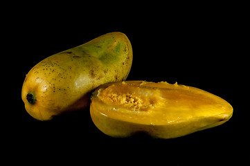 Image showing champagne ataulfo mango closeup isolated 