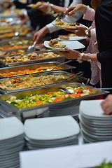 Image showing buffet food