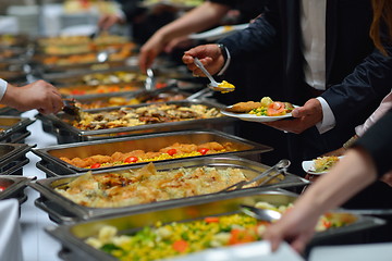 Image showing buffet food