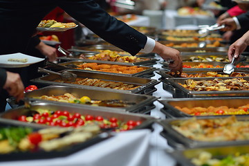 Image showing buffet food