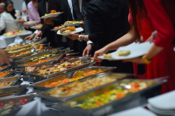 Image showing buffet food