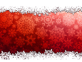 Image showing Christmas background with snowflakes. EPS 8