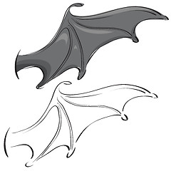 Image showing bat wings