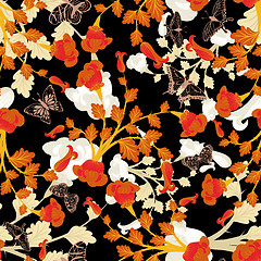 Image showing seamless floral pattern