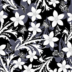 Image showing seamless floral pattern